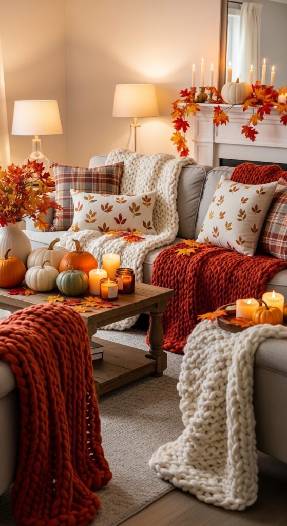 Cozy Fall Living Room Decor Ideas for a Warm Autumn Home