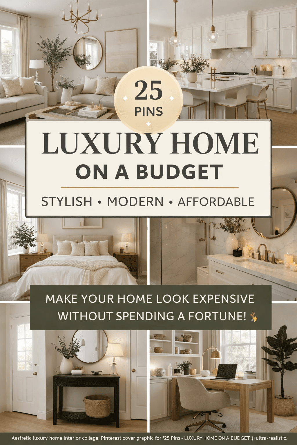 25 pins—LUXURY HOME ON A BUDGET