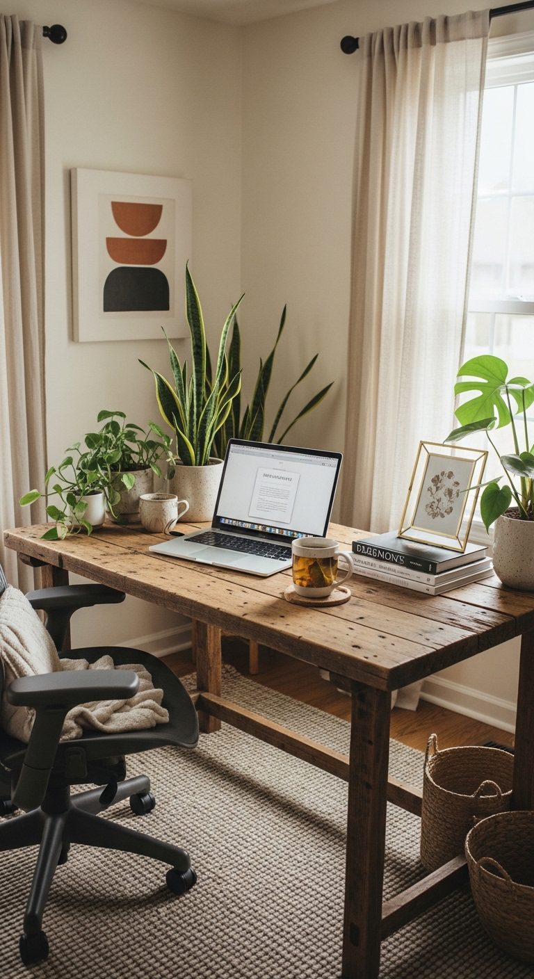 Aesthetic Home Office Setup Ideas for a Cozy, Productive, and Stylish Workspace