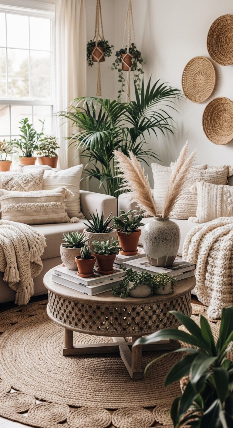 Boho Living Room Ideas That Feel Cozy, Aesthetic, and Effortlessly Stylish