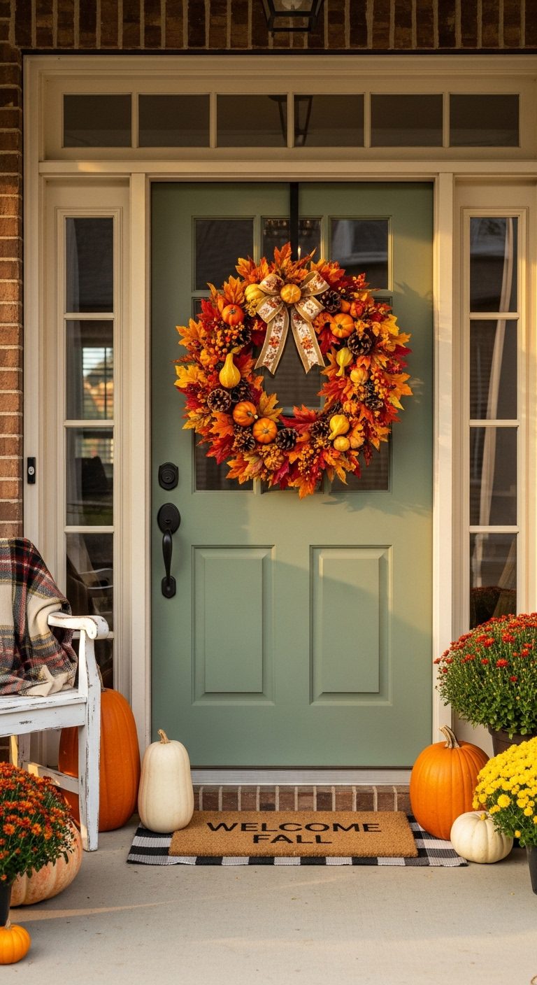 Fall Wreath Ideas That Make Your Front Door Look Beautiful and Cozy