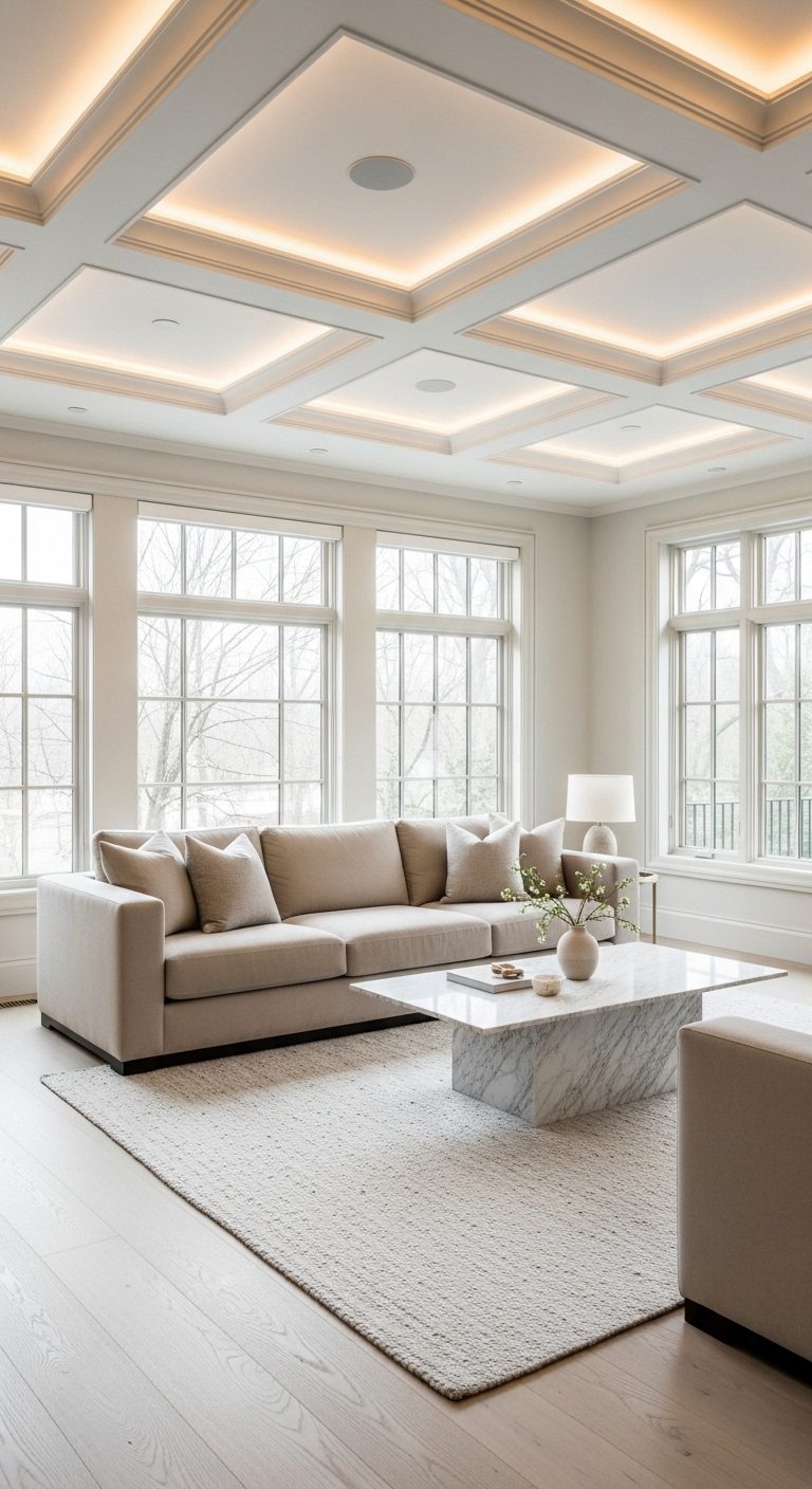 Modern Living Room Ceiling Ideas That Elevate Your Space