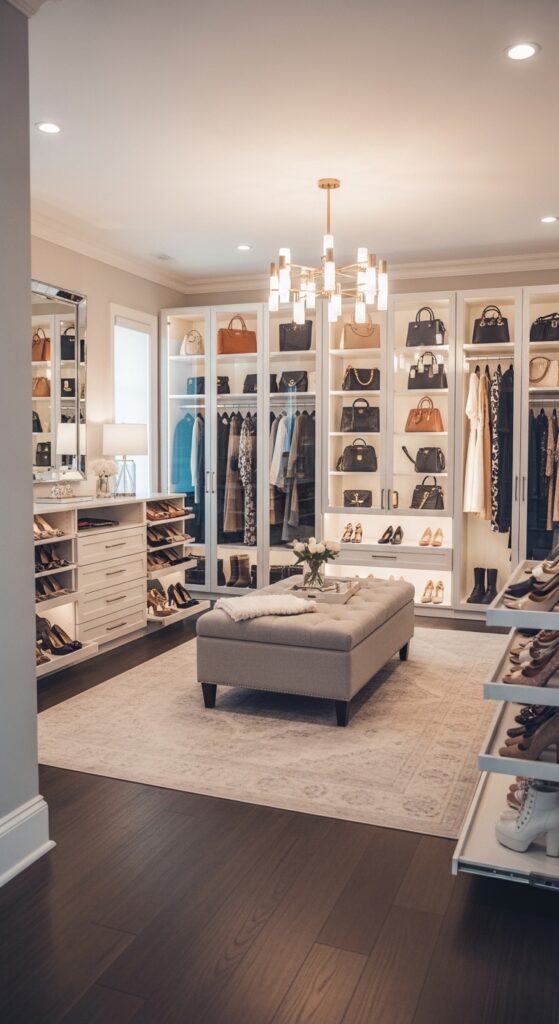 Luxury Walk-In Closet Ideas for an Organized and Elegant Home
