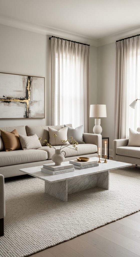 Quiet Luxury Living Room Ideas for a Soft, Elegant, and Timeless Home