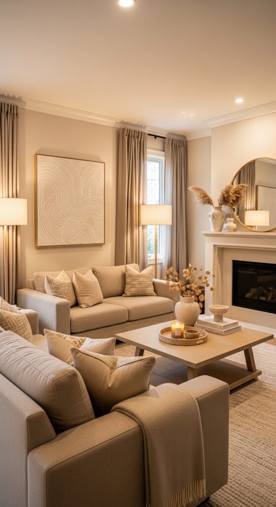 24: Neutral Living Room Trends