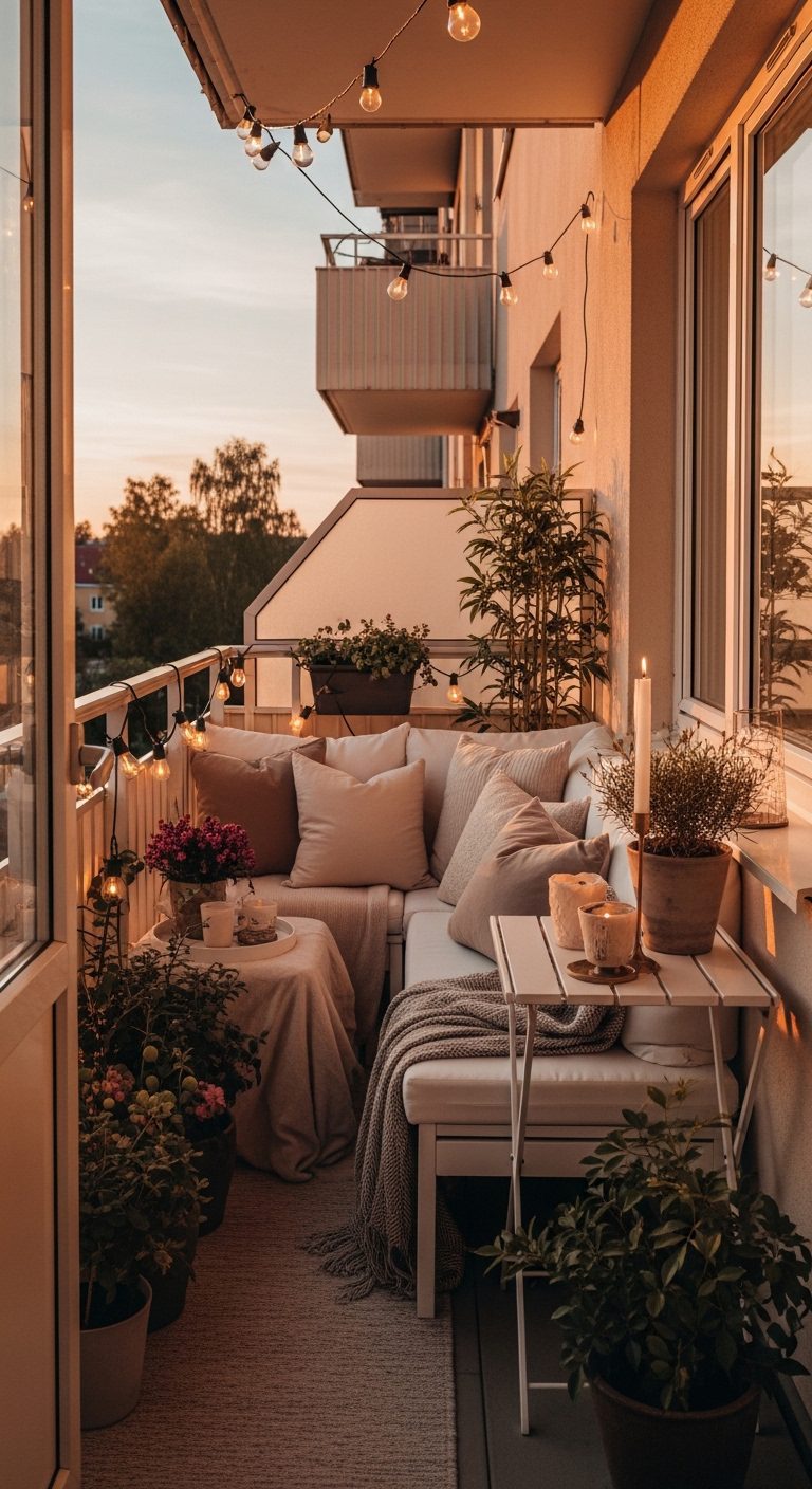 Cozy Balcony Ideas You’ll Love All Year ☁️✨