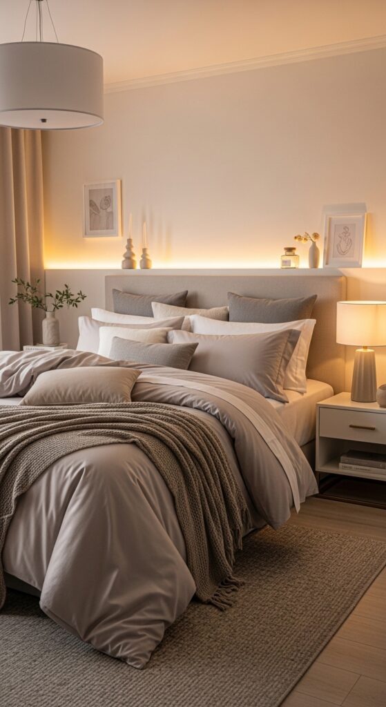 Soft Cozy Bedroom Setup