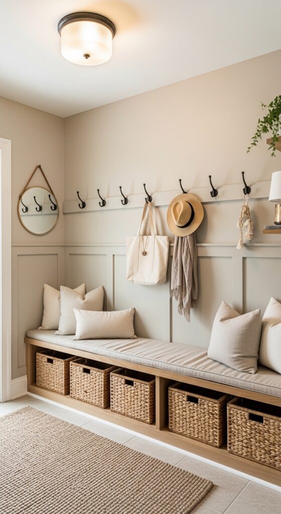 Stylish Mudroom Ideas to Keep Your Home Beautifully Organized ✨