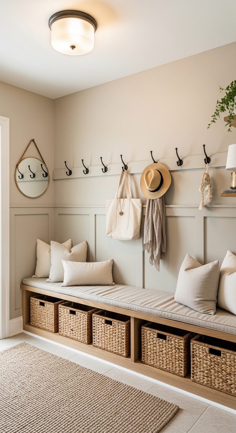 Stylish Mudroom Ideas to Keep Your Home Beautifully Organized ✨