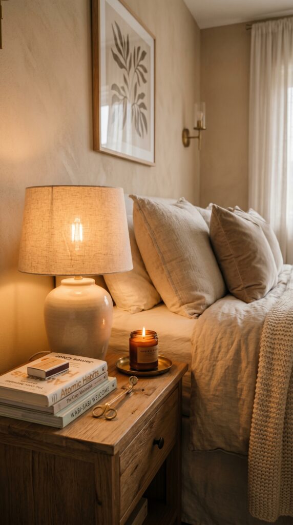 Bedside Table Decor Ideas That Feel Cozy & Expensive 🌙✨