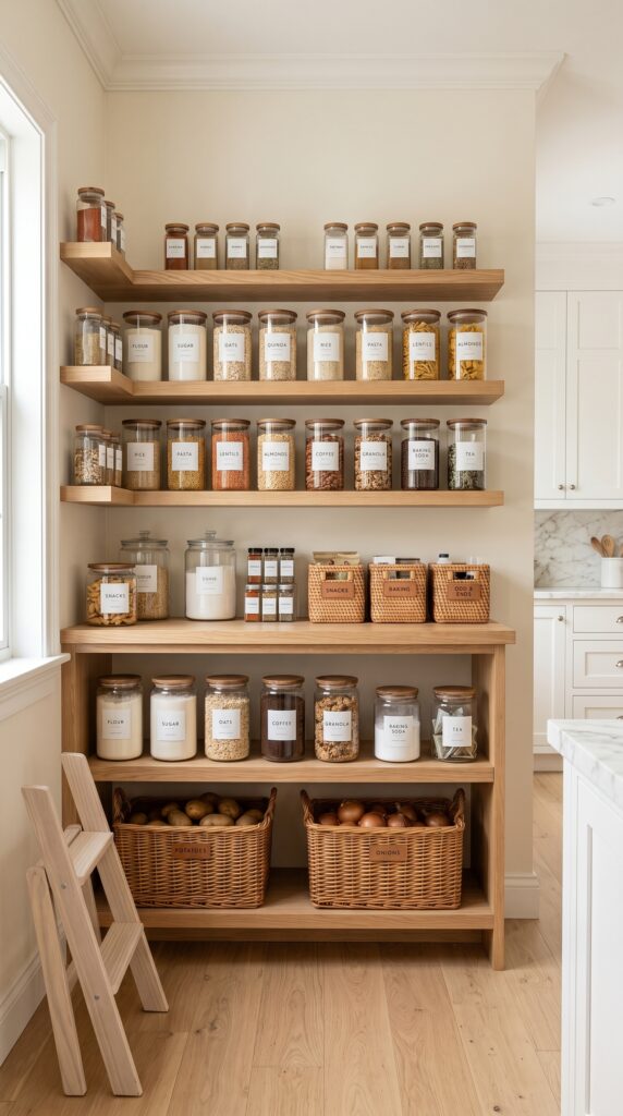 Pantry Organization Ideas That Look Clean, Luxury & Pinterest-Worthy ✨🥫
