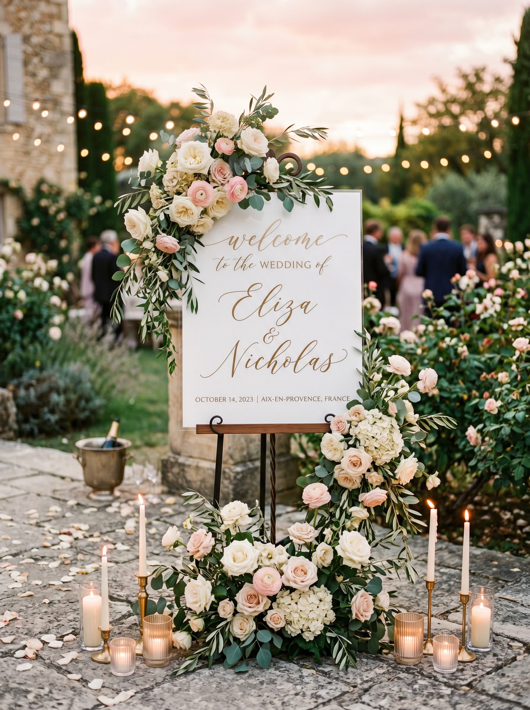 Elegant Wedding Welcome Sign Ideas That Feel Timeless & Luxury ✨