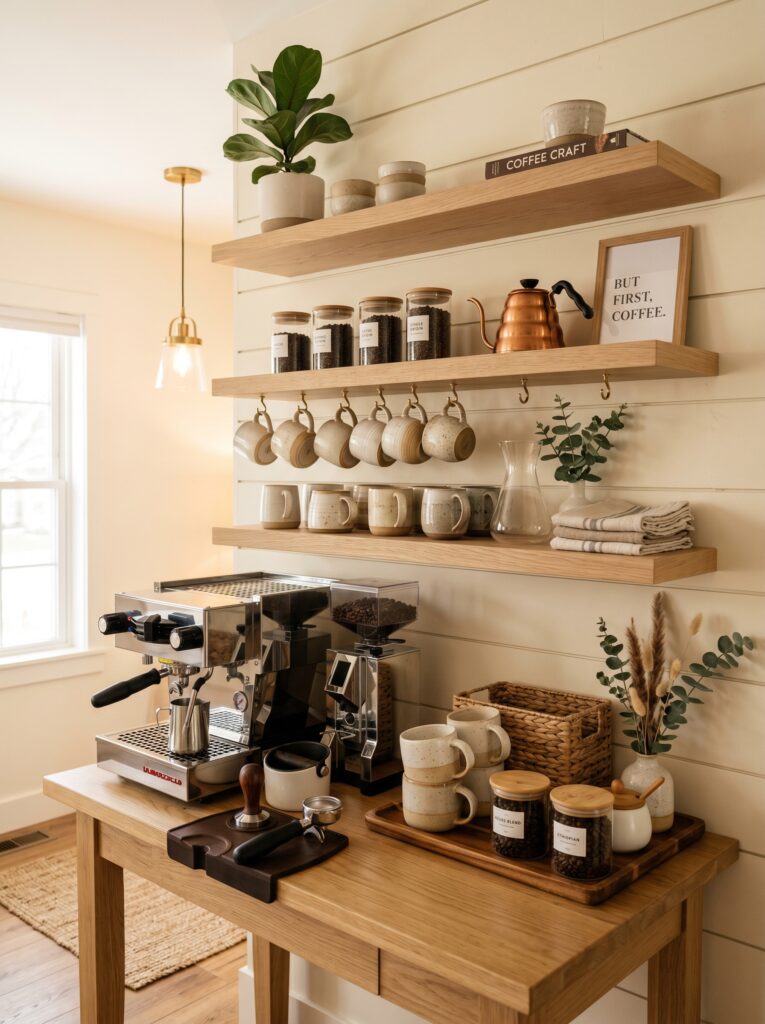 Coffee Bar Styling Ideas That Make Your Kitchen Feel Like a Cozy Café