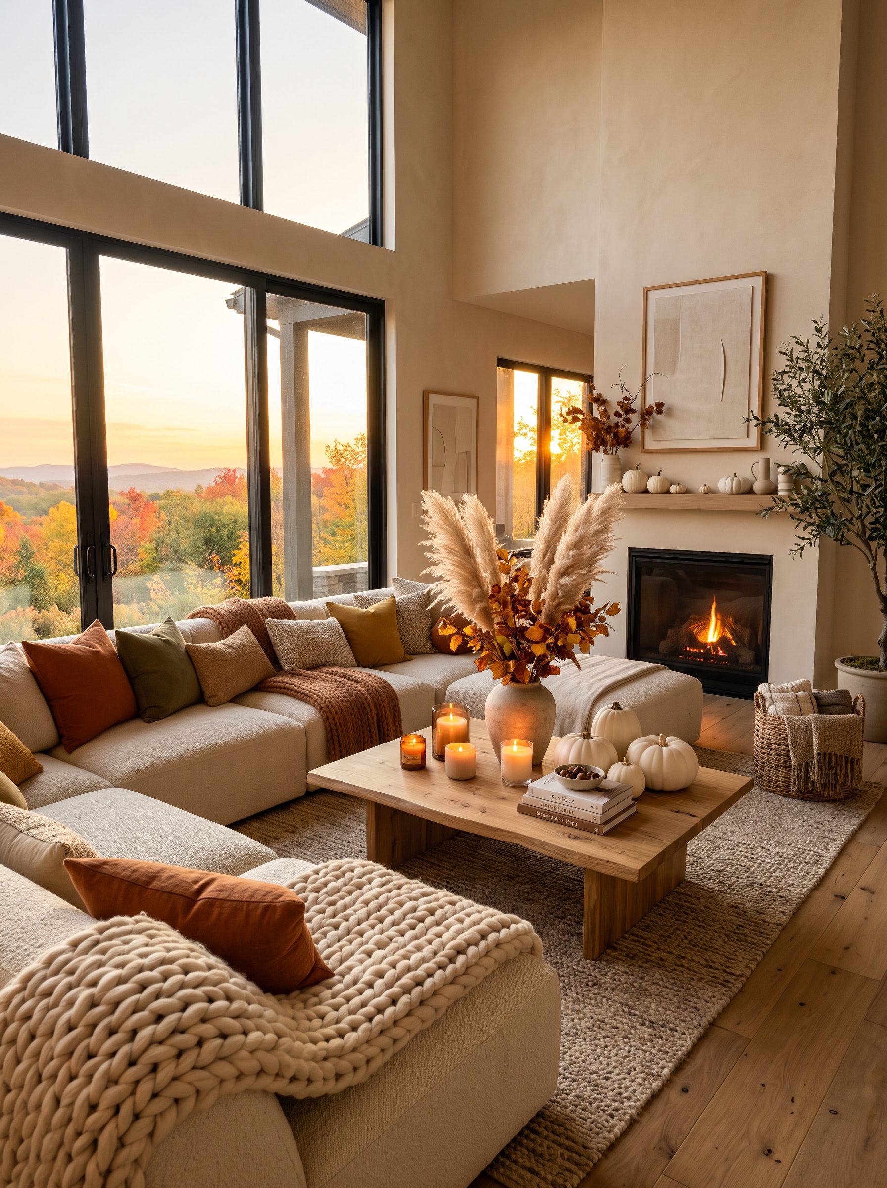 23 Cozy Fall Living Room Ideas That Feel Like a Luxury Cabin