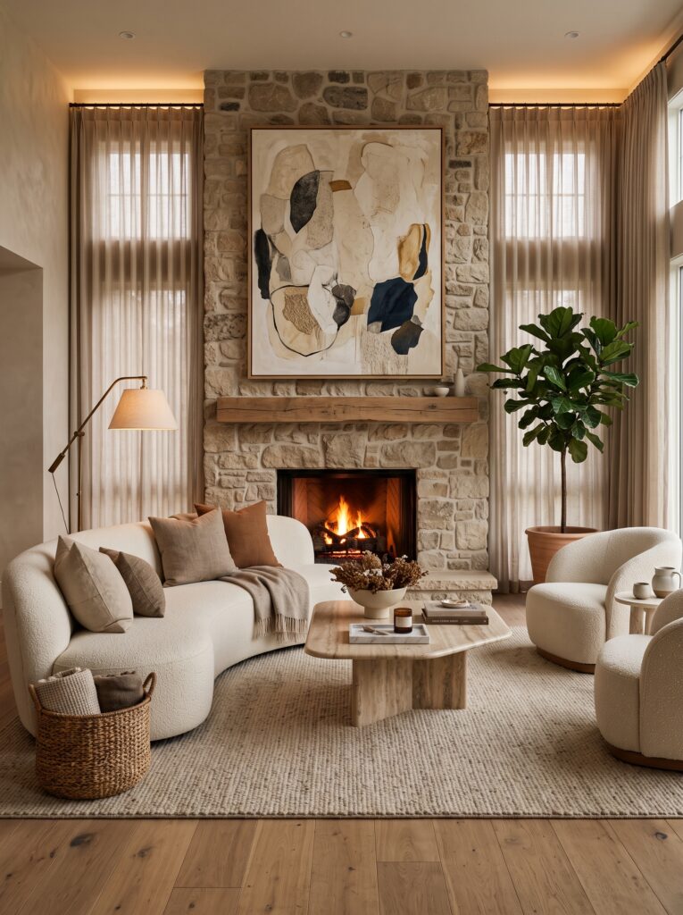 30 Organic Modern Living Room Ideas That Instantly Make Your Home Look Designer Styled