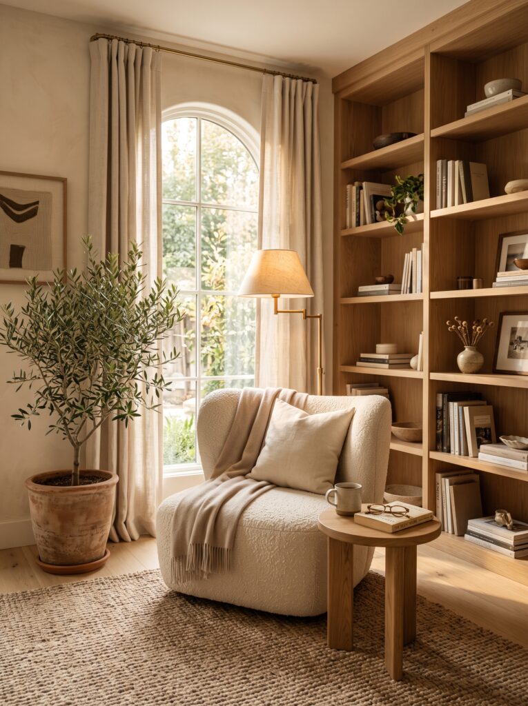 Organic Modern Reading Corners You'll Never Want to Leave