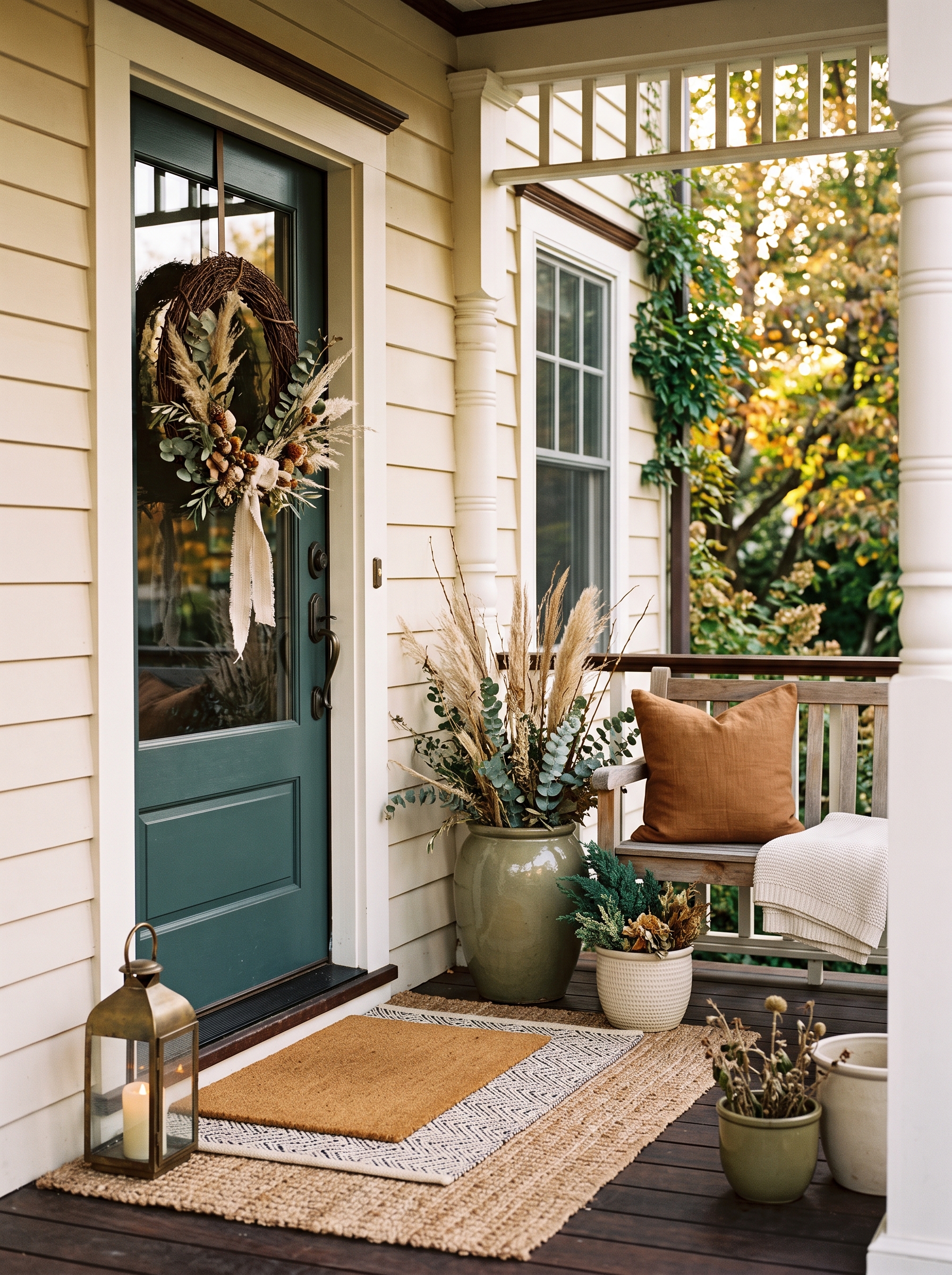 Early Fall Porch Ideas That Feel Cozy Without Looking Overdecorated