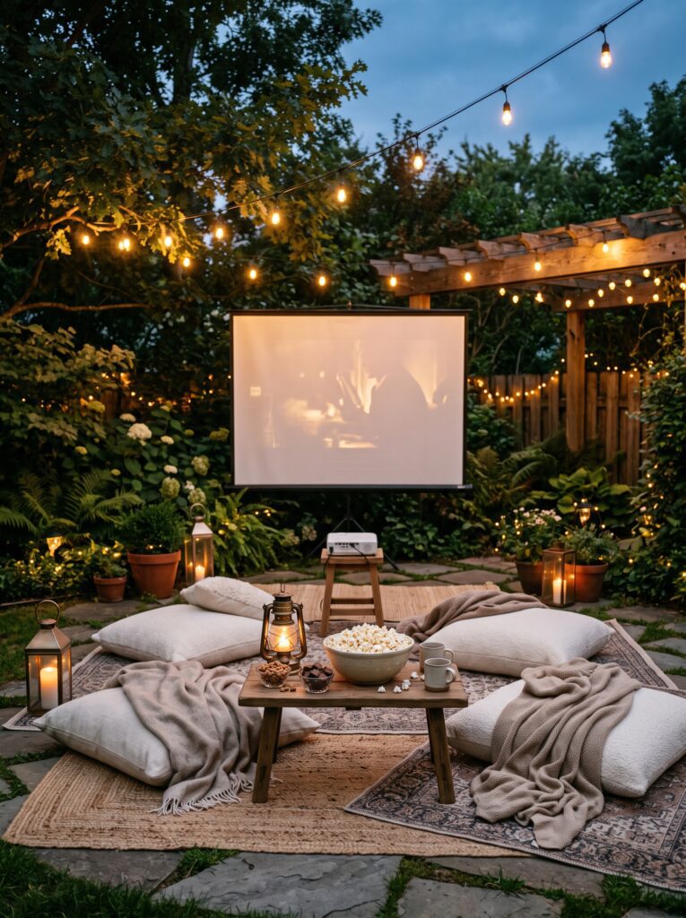 Backyard Movie Night Ideas for the Ultimate Cozy Summer Setup