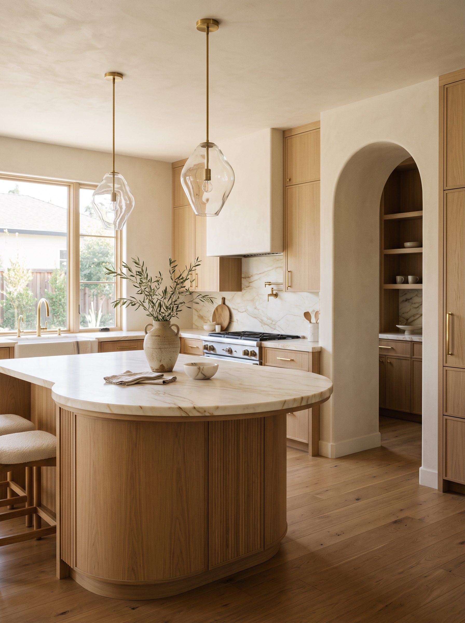 Curved Kitchen Ideas That Make a Home Feel Softer & More Expensive
