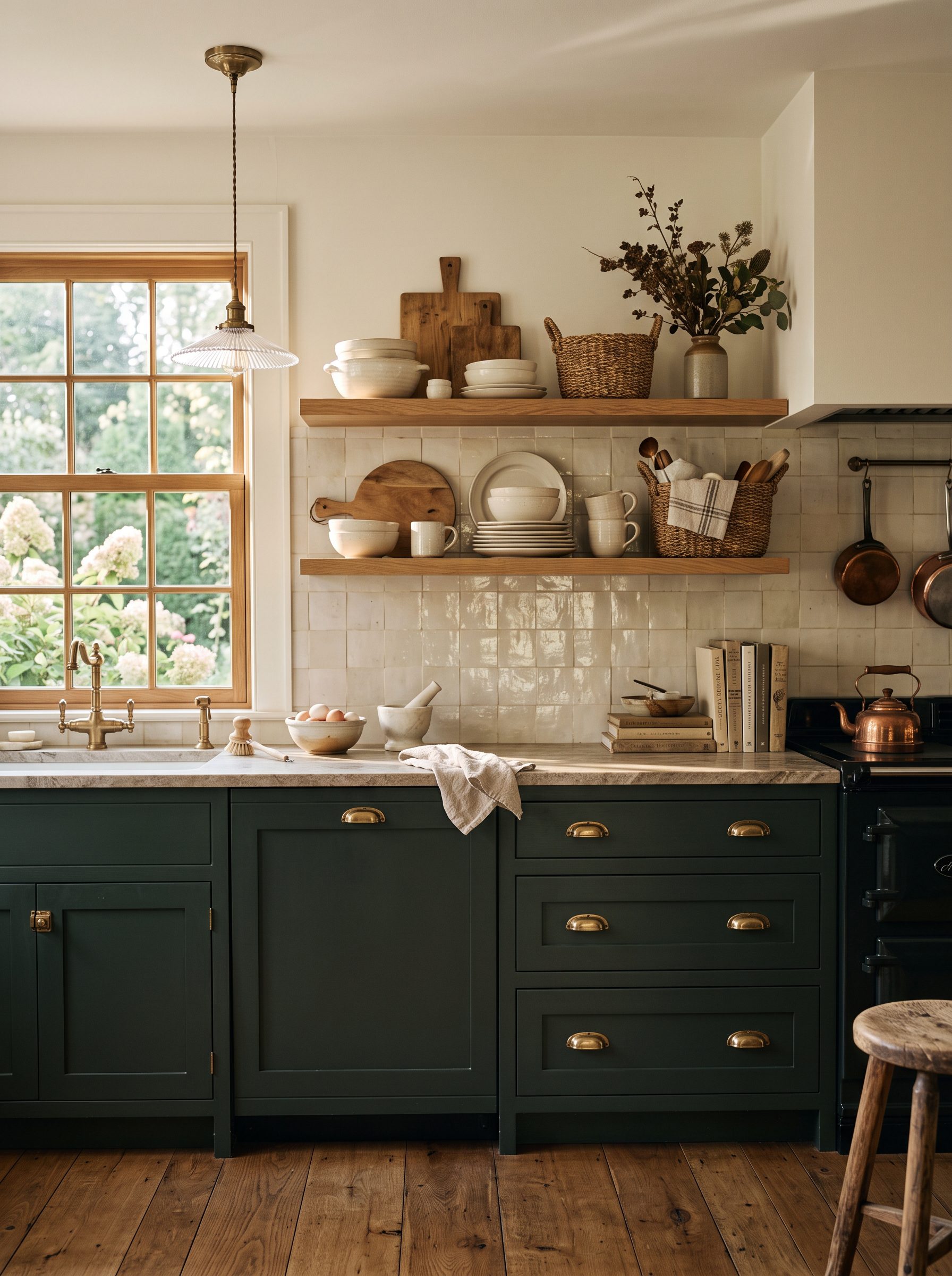 Dark Cottagecore Kitchen Ideas That Feel Collected, Cozy & Expensive