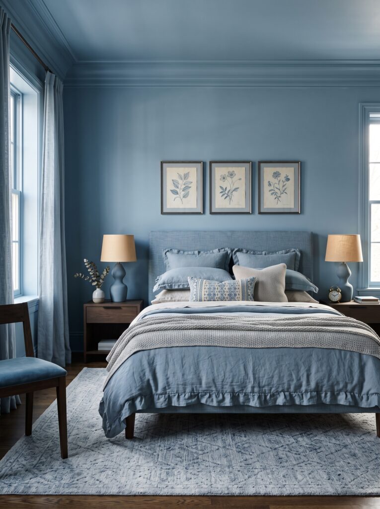 Color-Drenching Bedroom Ideas That Make Your Space Feel Rich, Cozy, and Designer-Like
