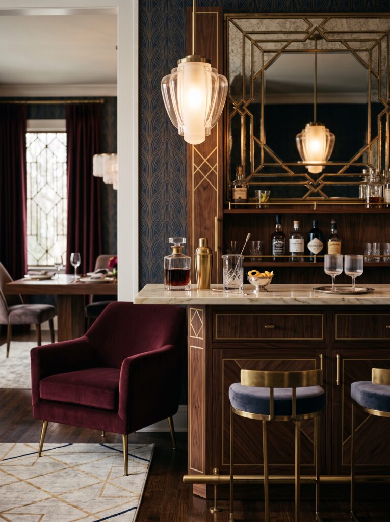 Neo Deco Home Bar Ideas That Bring Boutique-Hotel Luxury Home