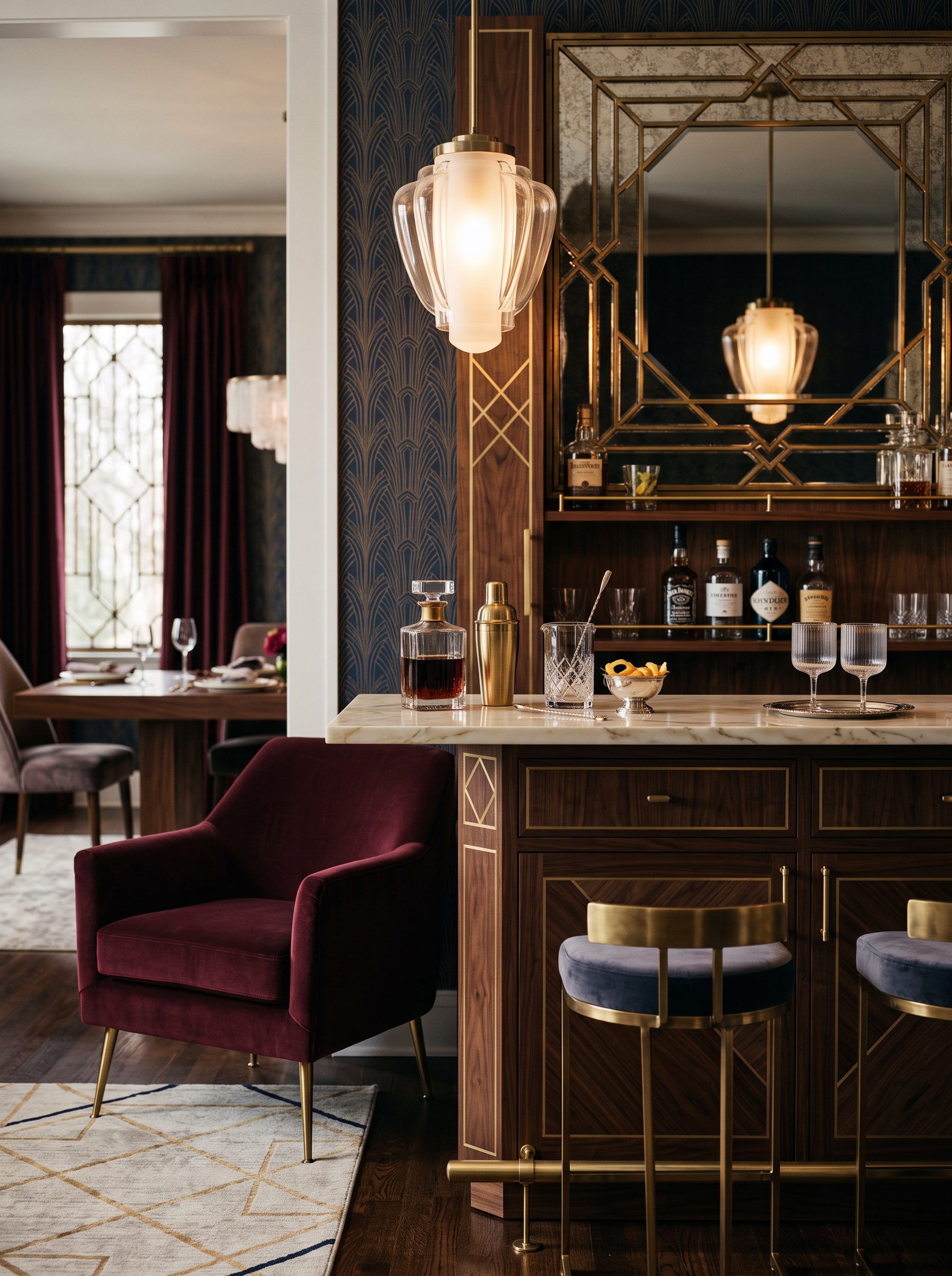 Neo Deco Home Bar Ideas That Bring Boutique-Hotel Luxury Home