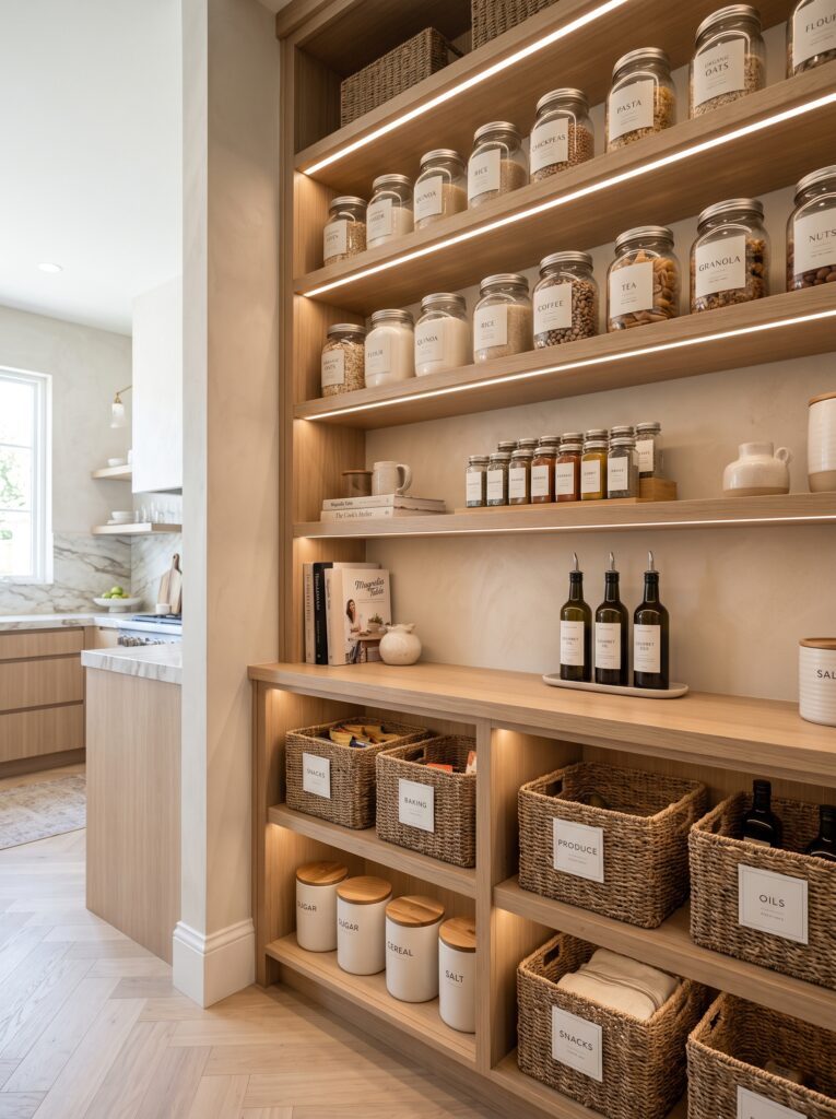 Luxury Pantry Organization That Makes Small Spaces Feel Bigger