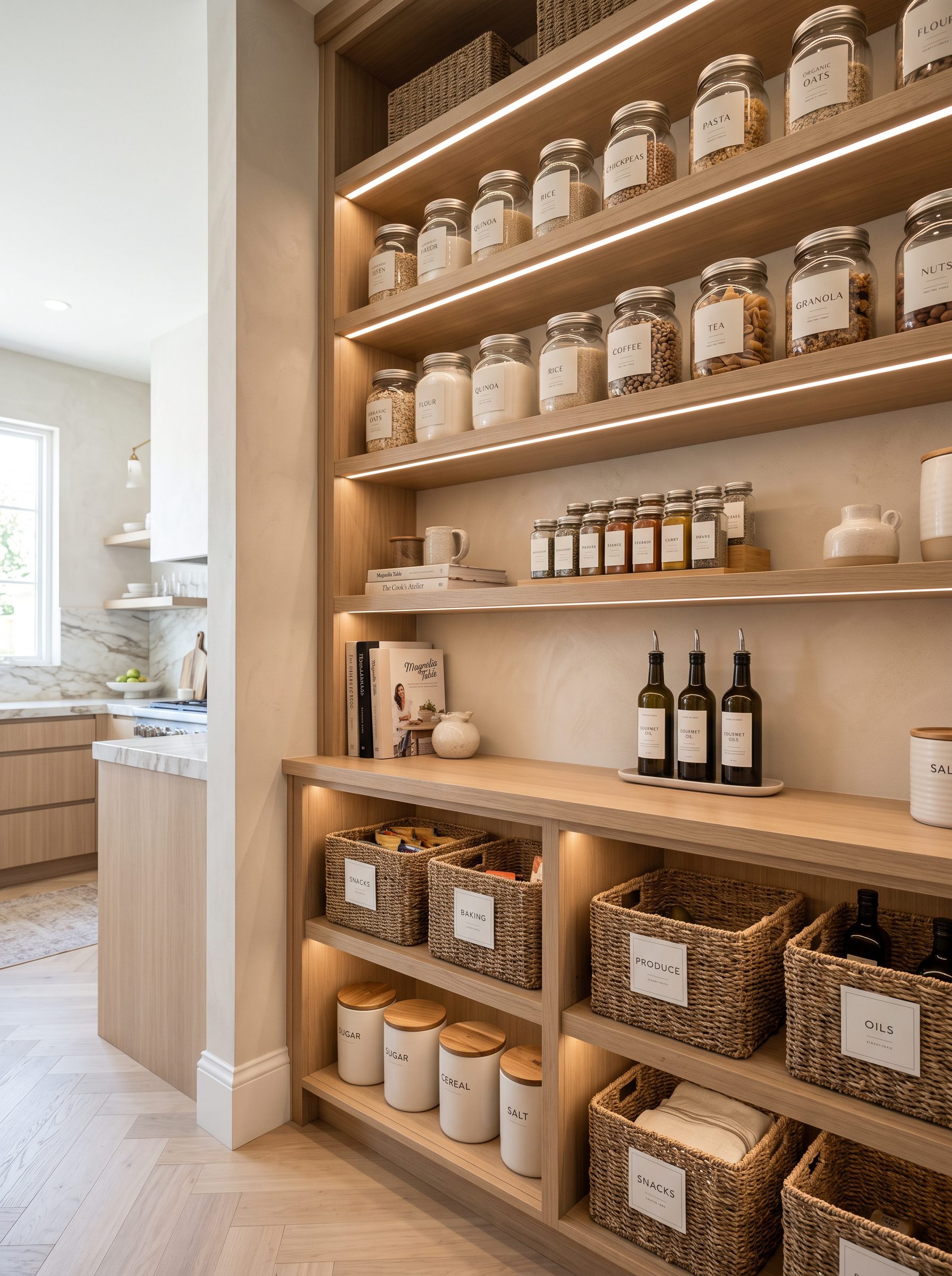 Luxury Pantry Organization That Makes Small Spaces Feel Bigger