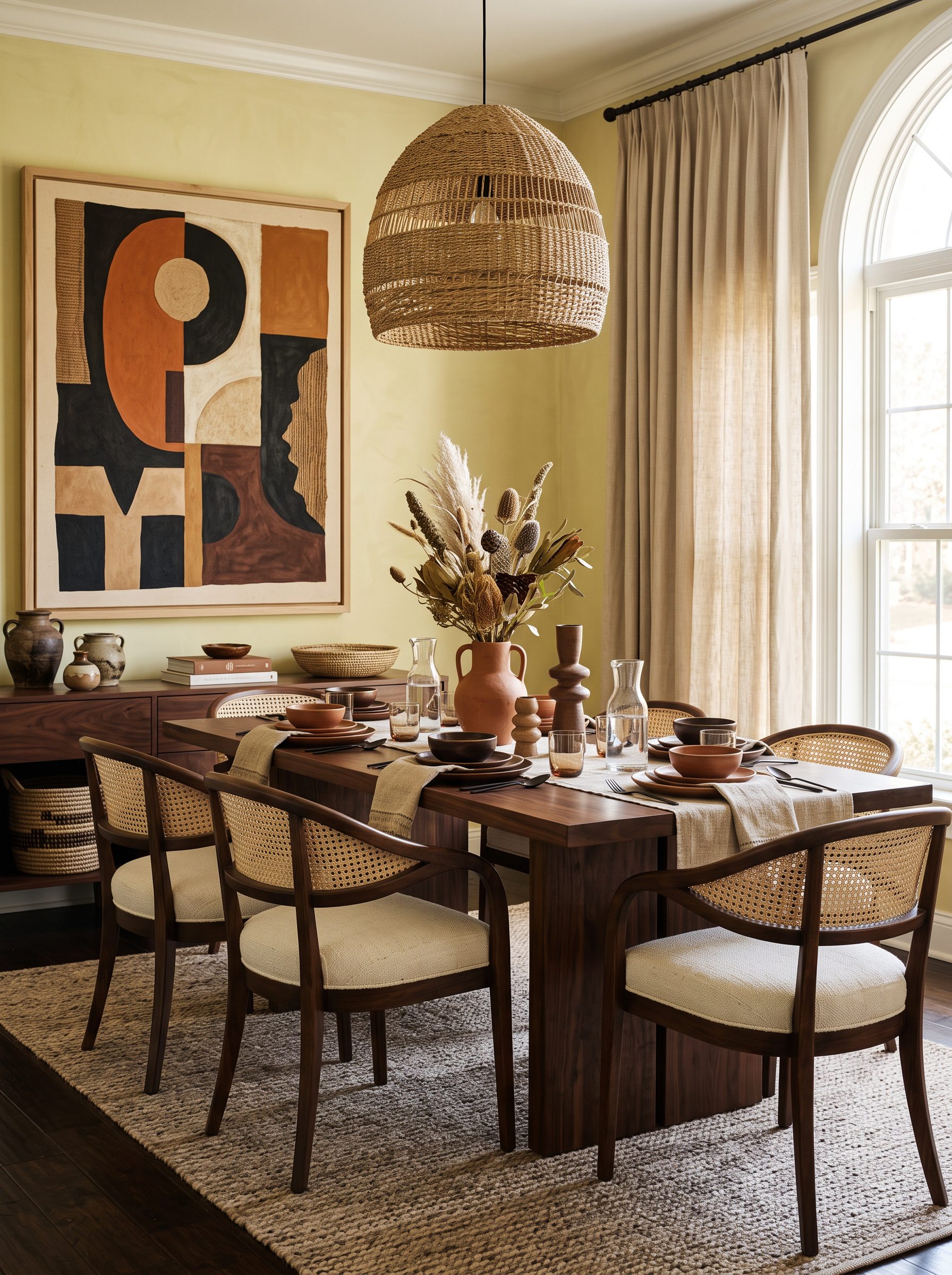 Afrohemian Dining Room Ideas for a Warm, Collected Home