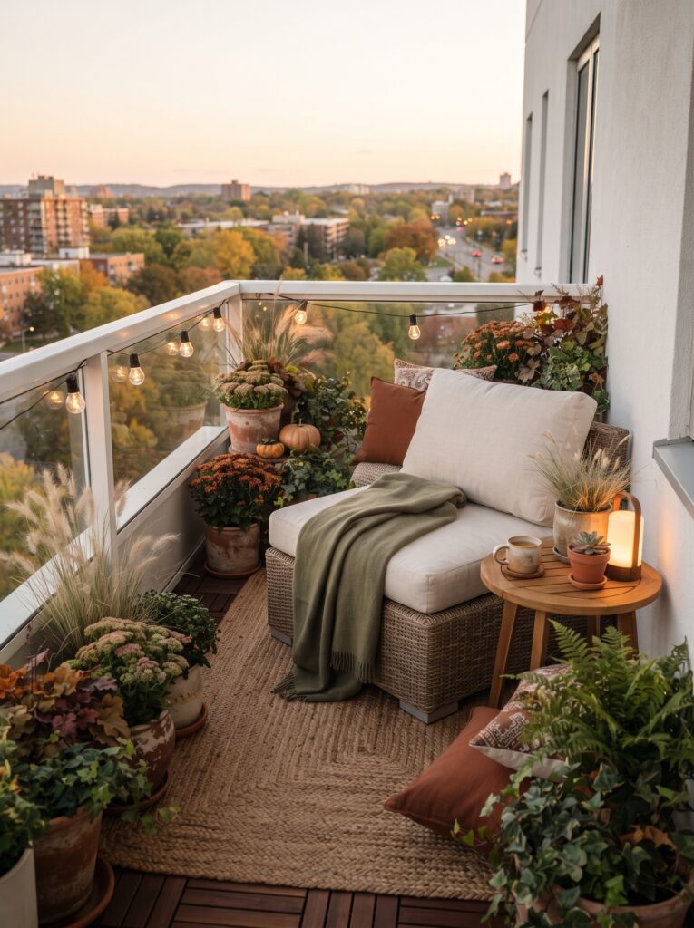 Small Balcony Makeover Ideas: How to Turn a Tiny Balcony Into a Cozy Autumn Retreat