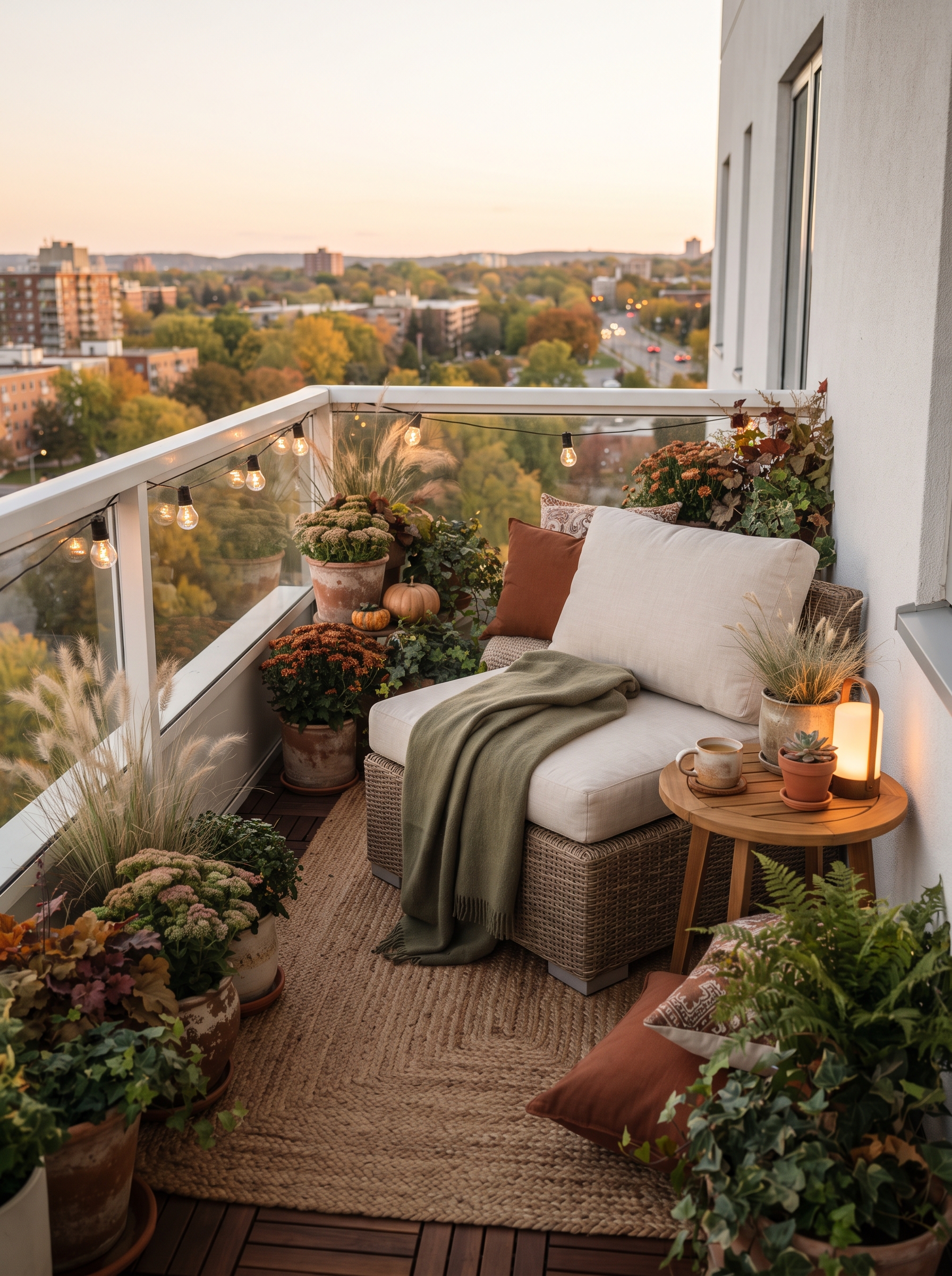 Small Balcony Makeover Ideas: How to Turn a Tiny Balcony Into a Cozy Autumn Retreat