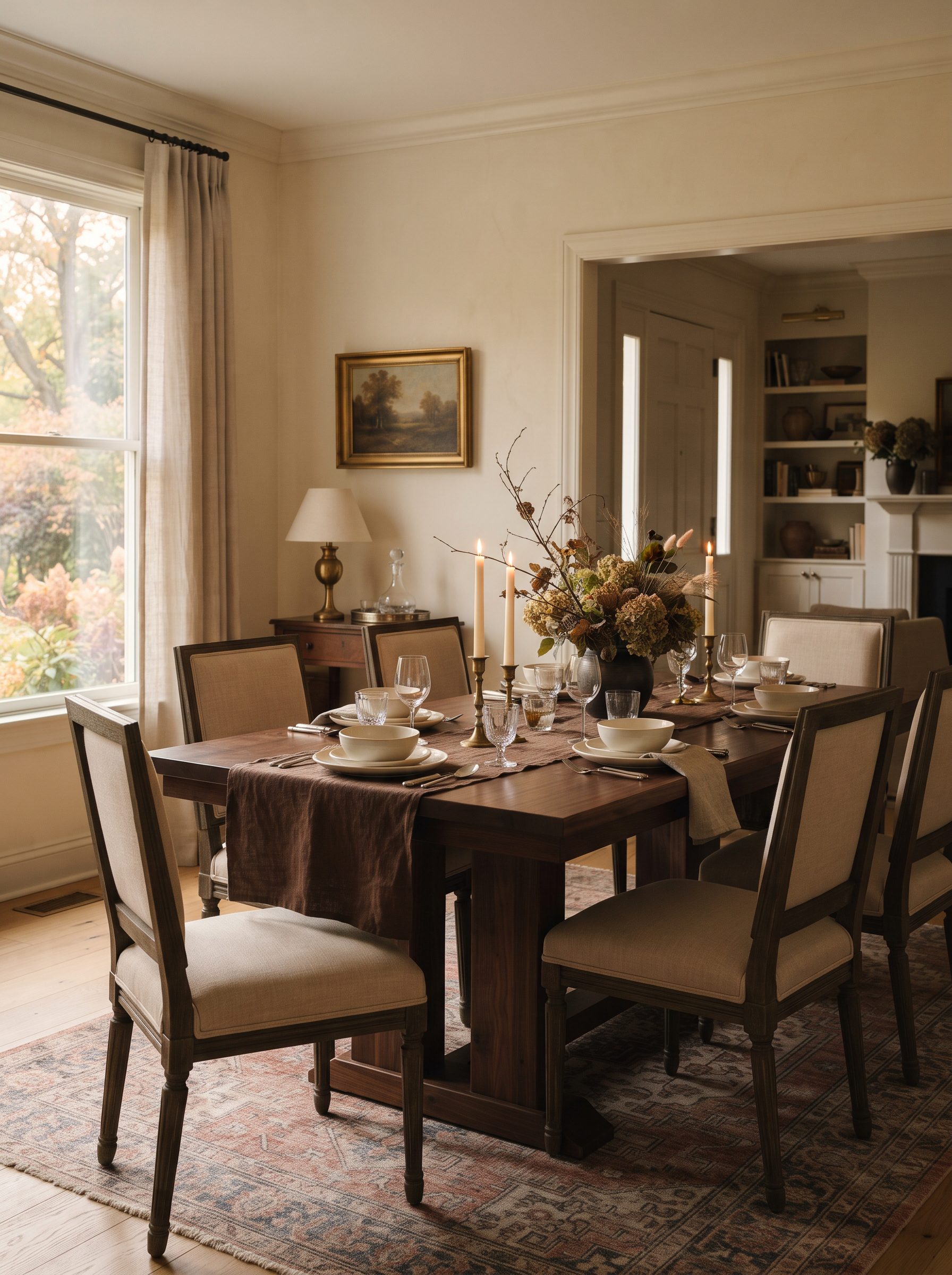 Chocolate Brown Dining Table Ideas for a Warm and Elegant Fall Home