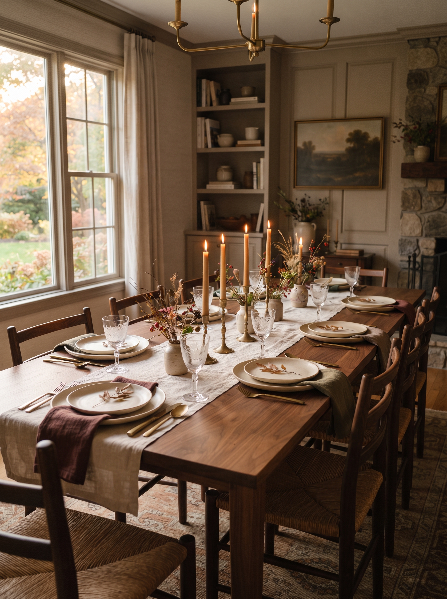 Elegant Fall Dining Table Decor: Sophisticated Autumn Tablescape Ideas for a Warm Home