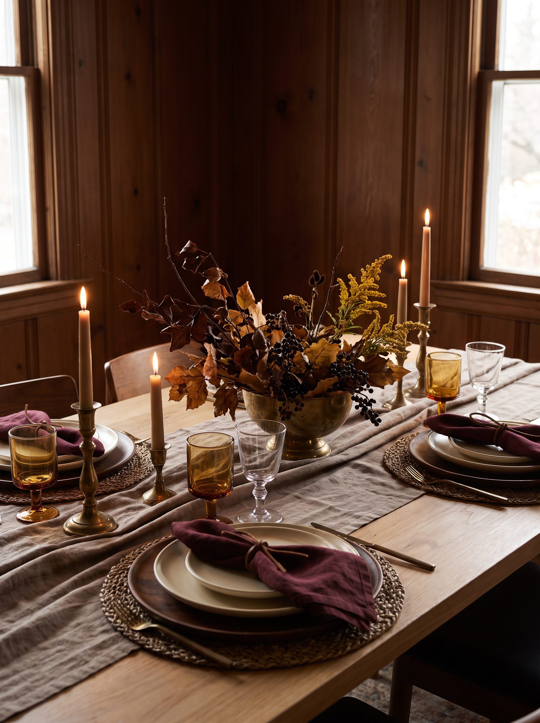 Elegant Fall Tablescape Ideas Without Pumpkins for a Sophisticated Autumn Home