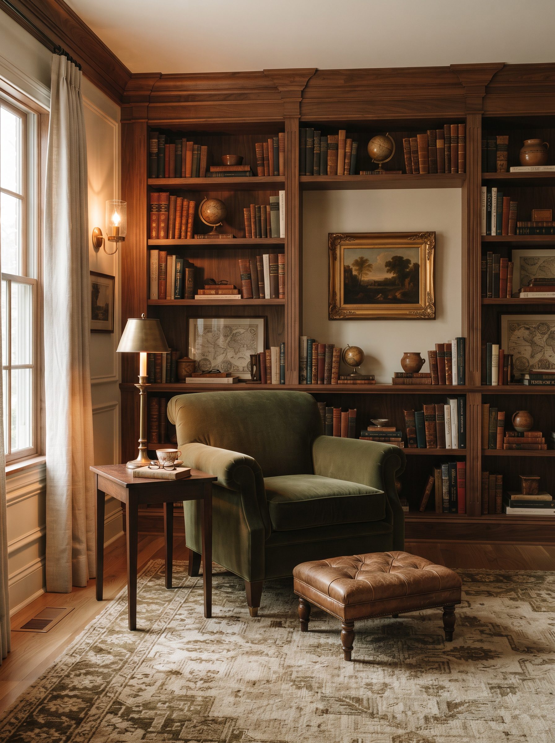 How to Create a Cozy and Elegant Home Library That Feels Like a Private Retreat