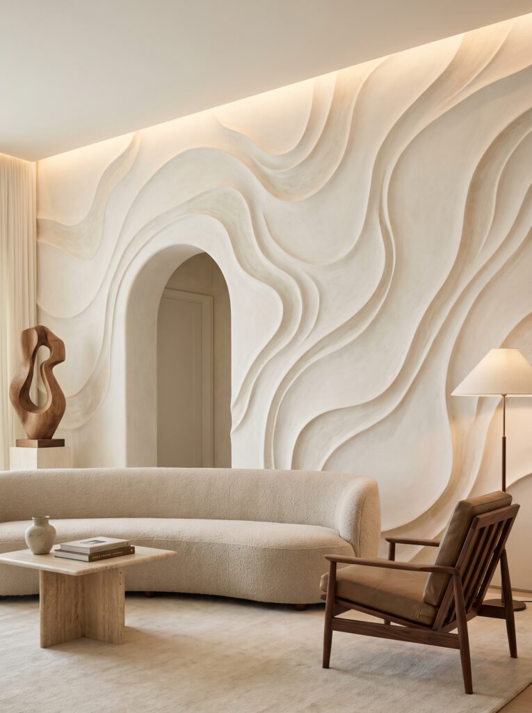 Sculptural Wall Ideas That Give Your Home a High-End Architectural Look