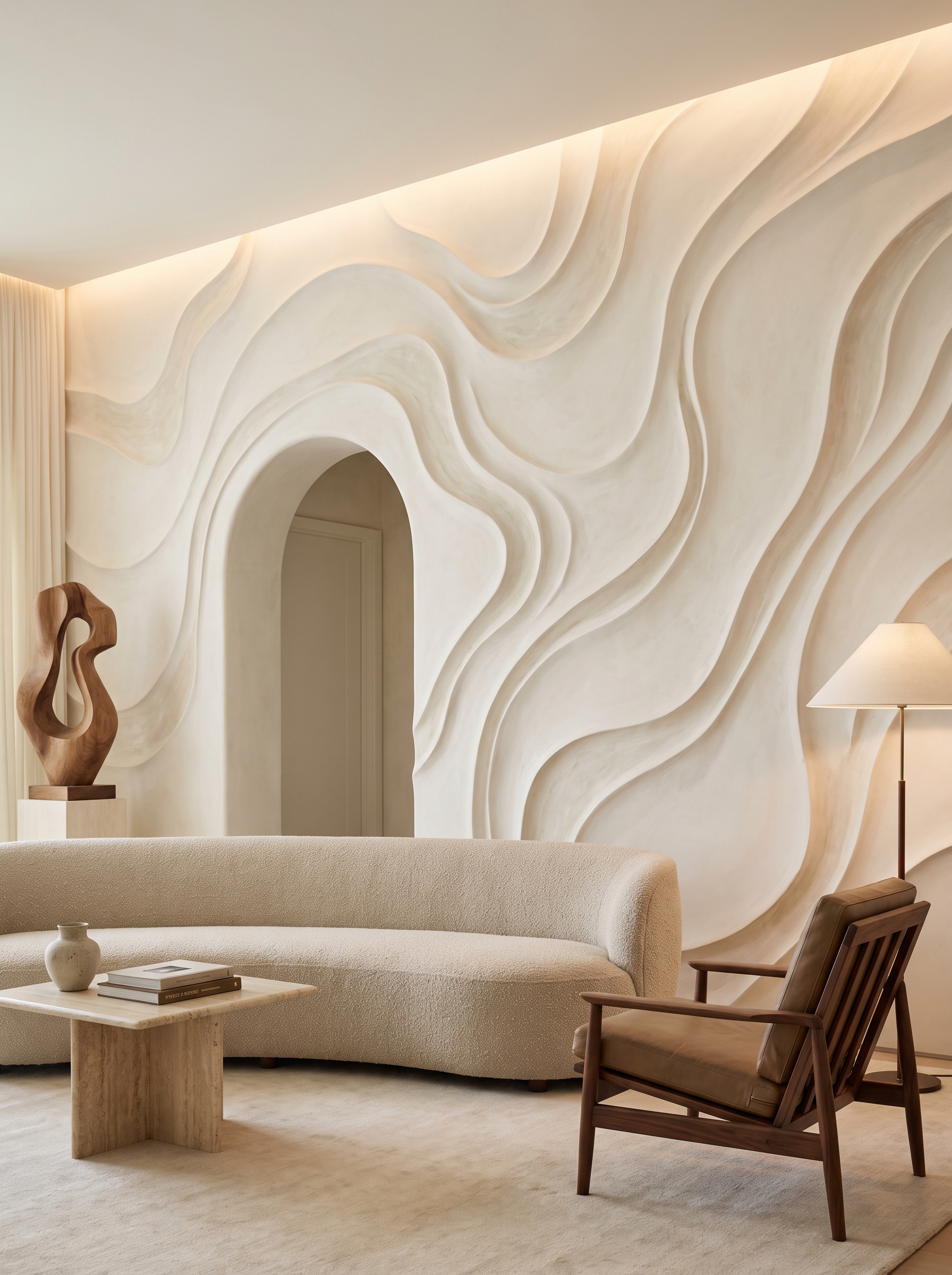 Sculptural Wall Ideas That Give Your Home a High-End Architectural Look