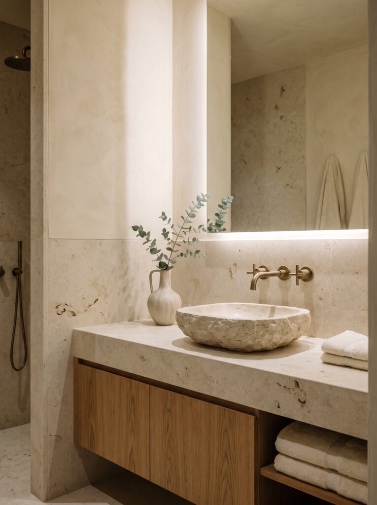Natural Stone Bathroom Ideas for a Quiet Luxury Look