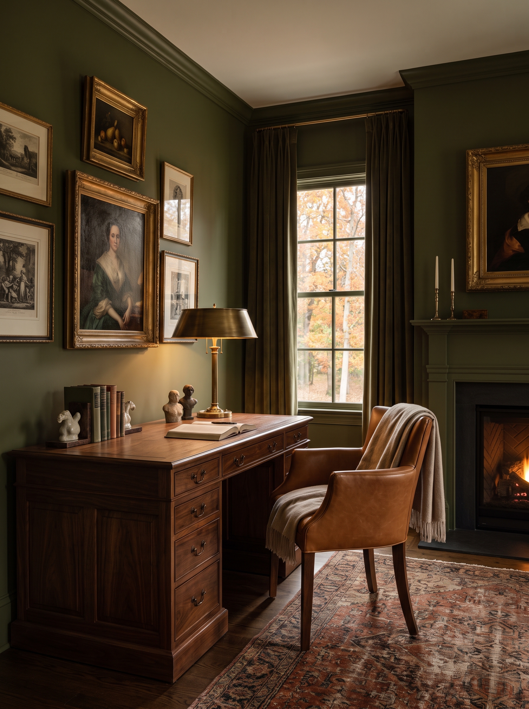 Moody Home Office Ideas for a More Focused and Luxurious Space