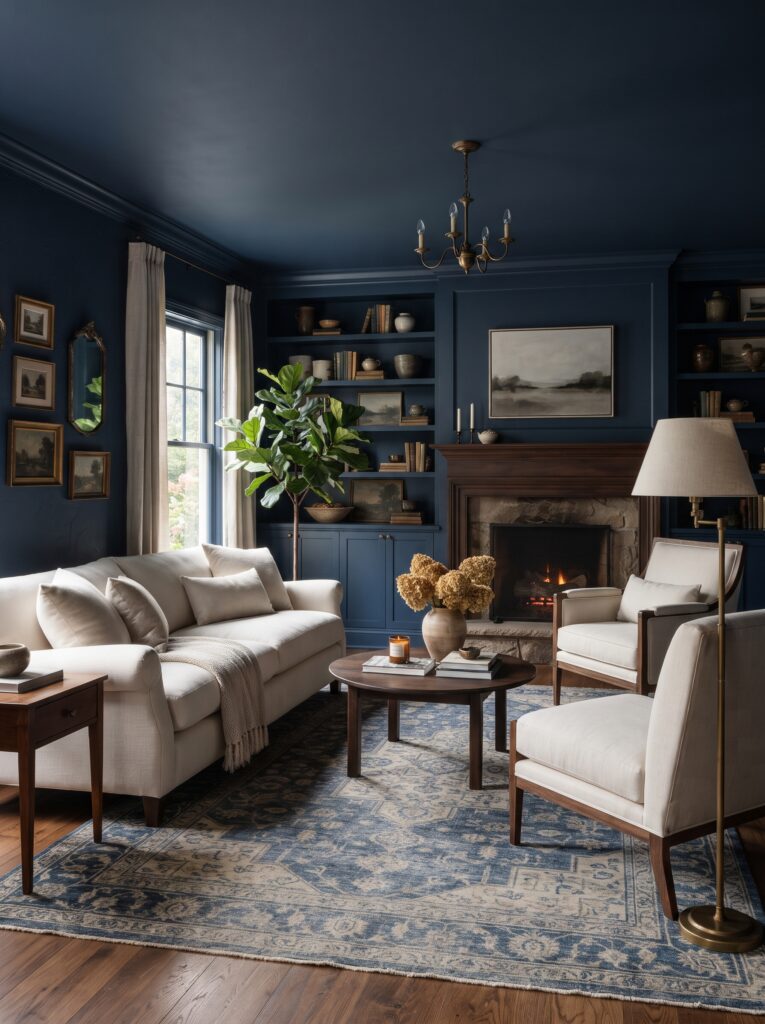 Moody Blue Room Ideas for a Sophisticated Cozy Home
