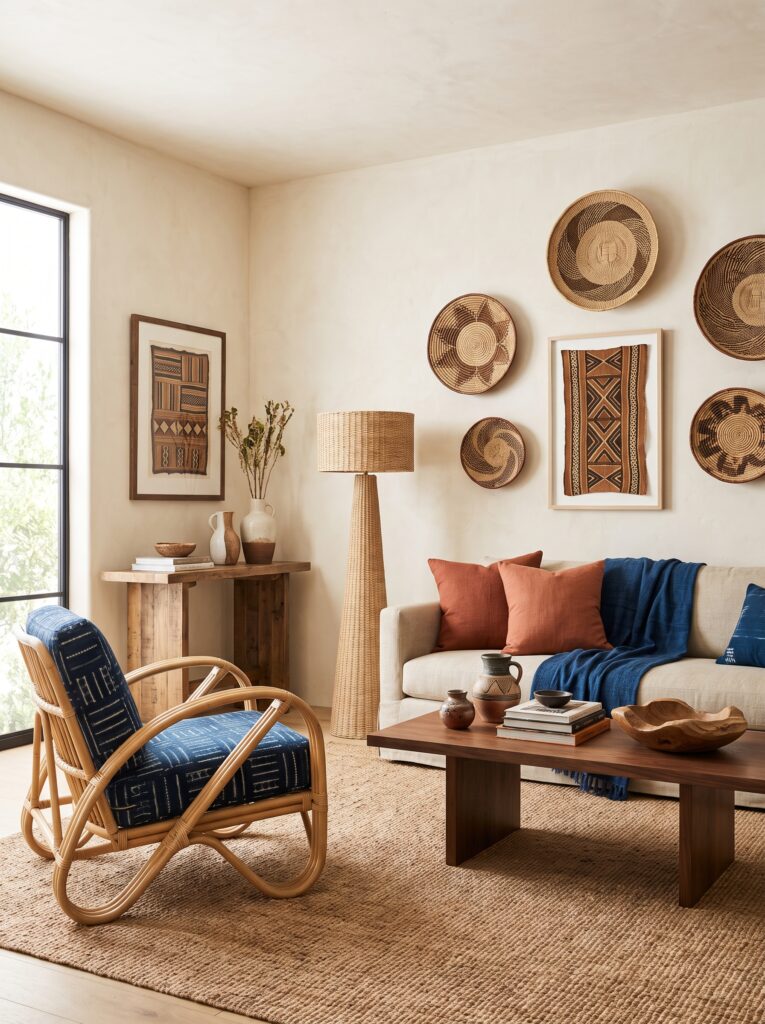 Afrohemian Home Decor Ideas That Make a Space Feel Collected and Expensive