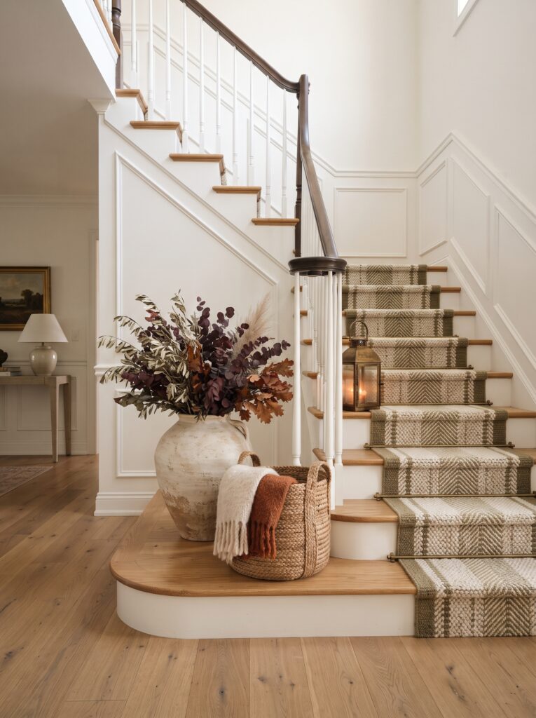Elegant Fall Staircase Decor Ideas for a Sophisticated Autumn Home