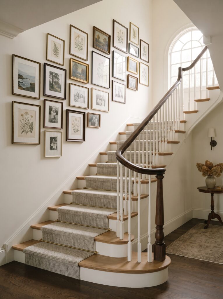 Staircase Gallery Wall Ideas That Feel Collected, Not Cluttered