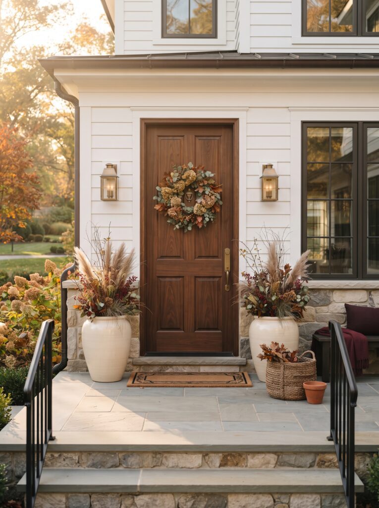 Elegant Fall Front Porch Ideas That Feel Warm, Not Overdone