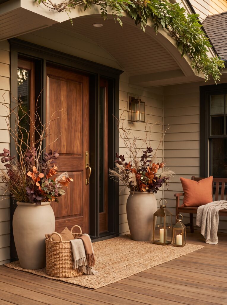 Sophisticated Early Fall Front Porch Ideas Without the Pumpkin Overload